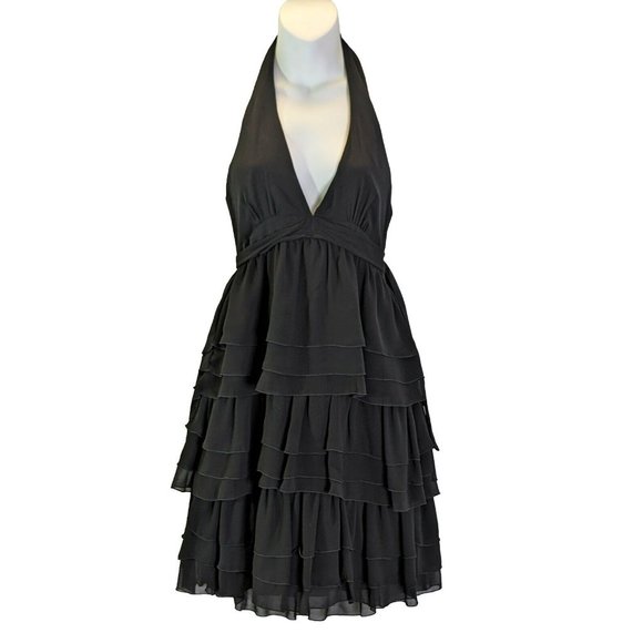 Zara Basic Little Black Dress Ruffle Halter - Picture 10 of 11
